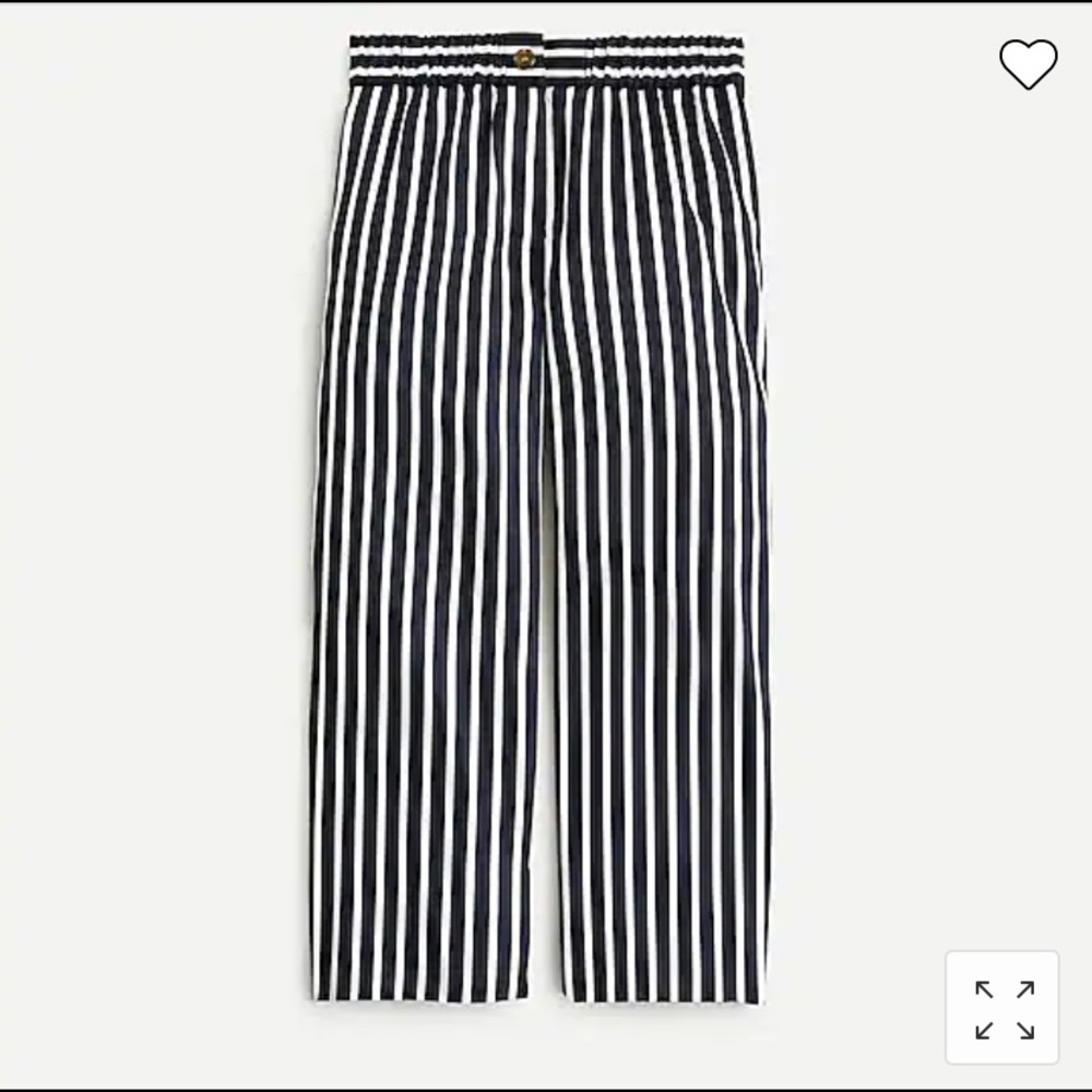 J. Crew Pull On Stripe Pant-size 2